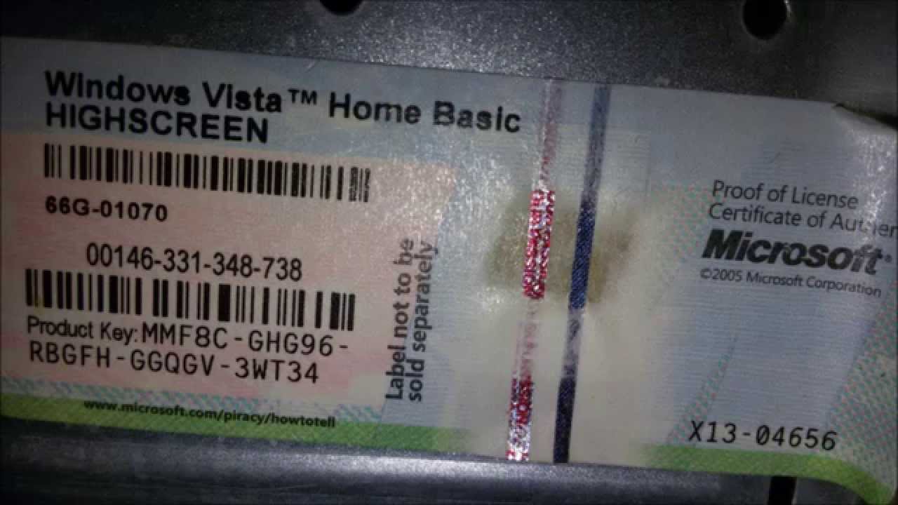 Windows Vista Home Serial Key